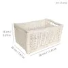 Creative Home Cesto Vimini Bianco 30x20x16 cm | Cestino Anteprima dell’immagine prodotto 2