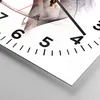 Wanduhr - Quadrat - Glasuhr - Pferd Abstraktion - 30x30cm - Produktbild-Vorschau 5