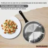 Batterie de cuisine avec 3 poêles 20/24/28 cm et 3 Voir les images du produit 2