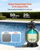 Filtre à sable VEVOR, cuve de filtration de 500 mm, système Voir les images du produit 2