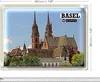 Blechschild Reise Basel Schweiz Münster Kirche 40x30cm Produktbild-Vorschau 2