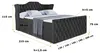 ALTDECOR Boxspringbett mit Fußteil, 2 Matratzen und Topper Produktbild-Vorschau 7