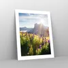 Poster - Poster ohne Rahmen - Berge Wiese Blumen - 40x50 cm Produktbild-Vorschau 7