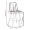 vidaXL Sgabello da bar 2 pezzi 45x56x103,5 cm PE-rattan e Anteprima dell’immagine prodotto 8
