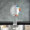 Ø60cm Spiegel - Glasrahmen mit Aufdruck - Wandspiegel Produktbild-Vorschau 6