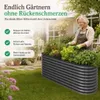 HomeLuxWorld Hochbeet Metall 160x80x80 cm Anthrazit Produktbild-Vorschau 3