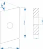 Nutenstein | Gewindeplatte Rhombus 20x13x4 mm M5 Gewinde Produktbild-Vorschau 2