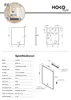 HOKO Miroir de salle de bain antibuée LED 60x80cm avec Voir les images du produit 8