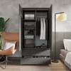Armoire Anthracite – Armoire Chambre 2 Portes avec 2 Voir les images du produit 2