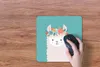 MuchoWow® Mauspad Mousepad Lama - Blumen - Kinder 30x30 cm Produktbild-Vorschau 3