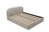 A bed frame with a slatted base, shown from a diagonal angle against a white background. Produktbild-Vorschau