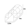 4iQ Serra polytunnel 2,5x4m Bianco Anteprima dell’immagine prodotto 9