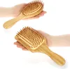 com-four® 2er Set Natur-Haarbürste aus Bambus - Produktbild-Vorschau 7