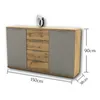 Kommode CAPRI Sideboard Wohnzimmer Schlafzimmer Flur Produktbild-Vorschau 7