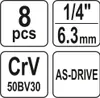 YATO 1/4", 5,5-13 mm, 8 pz Anteprima dell’immagine prodotto 10