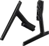 Two black TV stands are shown against a white background. Produktbild-Vorschau