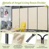 Angel Living 4-częściowy składany parawan 324 x 180 cm Podgląd zdjęcia produktu 4