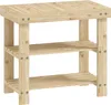 Schuhbank aus Bambus mit 2 Ablagen, 50 x 28 x 45 cm, Natur Produktbild-Vorschau 1