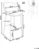 Diagram of a bar stool with dimensions and weight limit. Náhled obrázku produktu