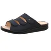 A single navy blue sandal is shown against a white background. Produktbild-Vorschau