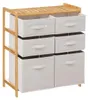 Bambusregal TIDY mit 6 Stoffkörben, H. 78,5 cm Produktbild-Vorschau 2