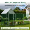 Poulailler métallique de 3x1x1,5 mètres - Toit en PE Voir les images du produit 5