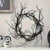 Wianek na Halloween z czarnymi gałązkami na drzwi wejściowe Podgląd zdjęcia produktu 3