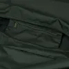 A close-up view of the interior of a green bag, showing a zippered pocket. Produktbild-Vorschau