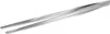 A pair of long, silver metal tweezers on a white background. Podgląd zdjęcia produktu