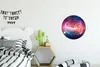 MuchoWow® Rundes Wandbild - Runde Bilder Sterne - Orange - Produktbild-Vorschau 3