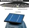 BRAST Alu Sonnenschirm Ampelschirm   Ø300cm Grau + LEDs   Produktbild-Vorschau 7