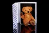 Geschenkbox mit Magnet-Verschluss, violette Streifen  Produktbild-Vorschau 2