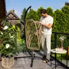 di volio Hängesessel mit Gestell Beluno beige, Hängestuhl Produktbild-Vorschau 8