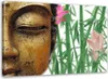 Leinwandbild buddha mit bambus 60x40 cm Feeby beige Produktbild-Vorschau 1