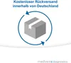 A graphic illustrating free return shipping within Germany, featuring a shipping box and arrows indicating a circular process, with a company logo at the bottom. Náhľad obrázku produktu