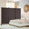 A bedroom scene with a room divider set up in front of a bed. Produktbild-Vorschau