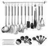 set di utensili da cucina in acciaio inox da 38 pezzi con Anteprima dell’immagine prodotto 1