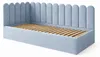 Dětská postel JUNIOR 120x200, nástěnné panely, modrá barva, Náhled obrázku produktu 1