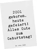 Mr. & Mrs. Panda Grußkarte Spruch 2001 Geburtstag - Weiß - Produktbild-Vorschau 1