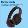A brown pair of Beats Studio Pro headphones is shown against a light blue background with text overlay. Produktbild-Vorschau