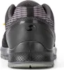 The rear view of a black and gray safety shoe. Produktbild-Vorschau