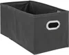 Aufbewahrung Korb Stoff anthrazit 15x31x15 cm Produktbild-Vorschau 1