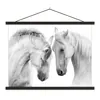 MuchoWow® Textilposter Pferd - Tiere - Porträt - Weiß 60x45 Produktbild-Vorschau 1