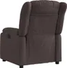 The back view of a brown recliner chair. Voir les images du produit