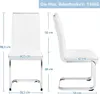 A diagram showing the dimensions of a white chair. Podgląd zdjęcia produktu