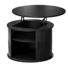 FABATO Runder Couchtisch mit Lift-Funktion & gewelltem Produktbild-Vorschau 2
