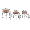 Kobolo Blumenhocker 3er Set TOSCANA orange Pflanzenständer Produktbild-Vorschau 3