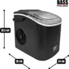 Machine à glaçons 12 kg/24 h - noire Voir les images du produit 6