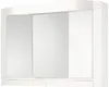 A white medicine cabinet with three mirrored doors is shown against a white background. Produktbild-Vorschau