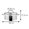 Tescoma Kasserolle PRESIDENT mit Abgießdeckel ø 20 cm, 3,0 Produktbild-Vorschau 3